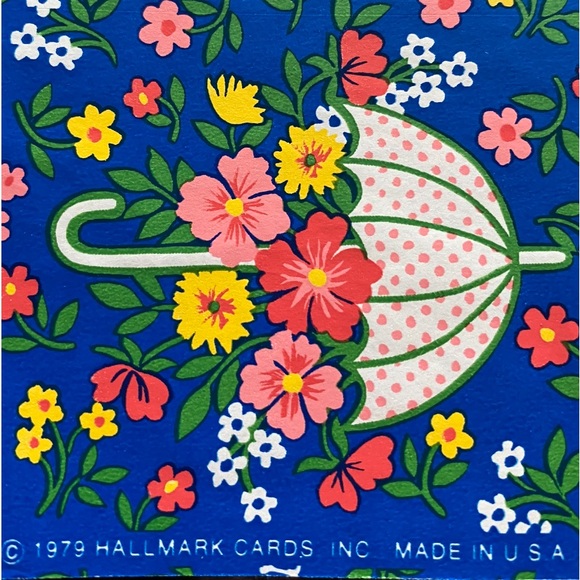 Vintage 1979 HALLMARK Bridal Shower Gift Wrap - Picture 4 of 4